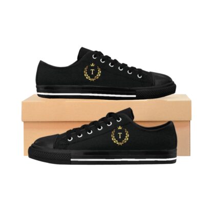 Men's Sneakers with Gold Crown Design - Image 2