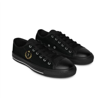 Men's Sneakers with Gold Crown Design