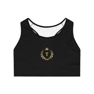 Teke Exclusive Stylish Sports Bra with Crown and Ivy Insignia