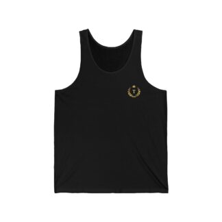 Teke Exclusive Gold Laurel Monogram Tank Top